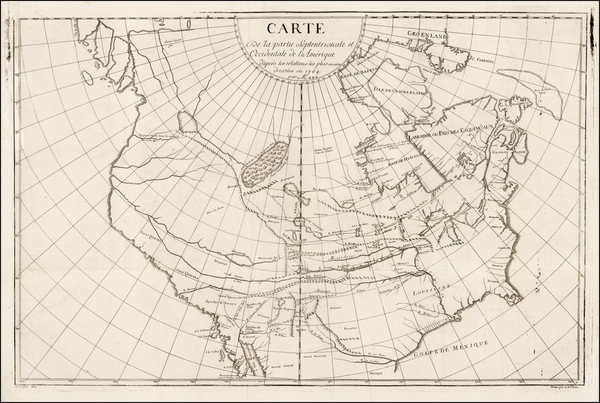 43-Polar Maps, North America and Canada Map By Samuel Engel