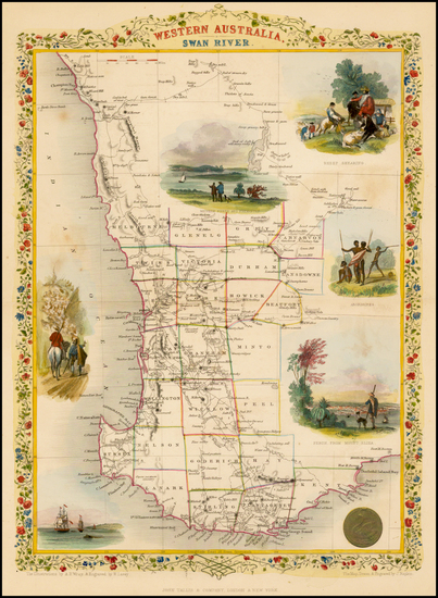 37-Australia Map By John Tallis