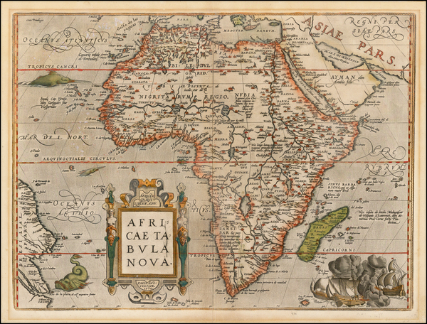 18-Africa and Africa Map By Abraham Ortelius