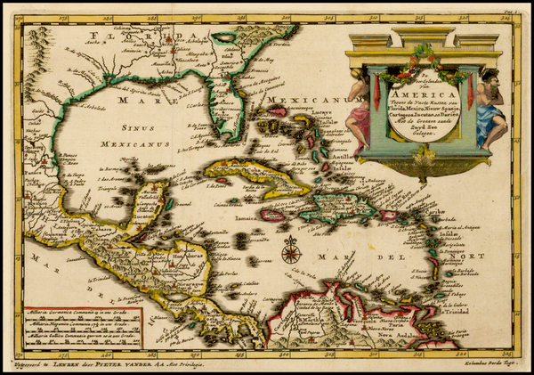 7-Southeast, Caribbean and Central America Map By Pieter van der Aa