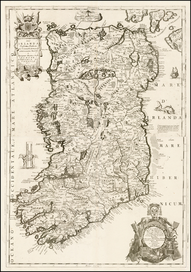 20-Ireland Map By Vincenzo Maria Coronelli