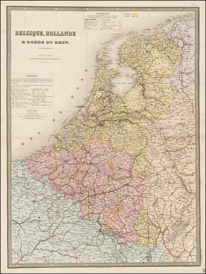 26-Netherlands and Germany Map By J. Andriveau-Goujon