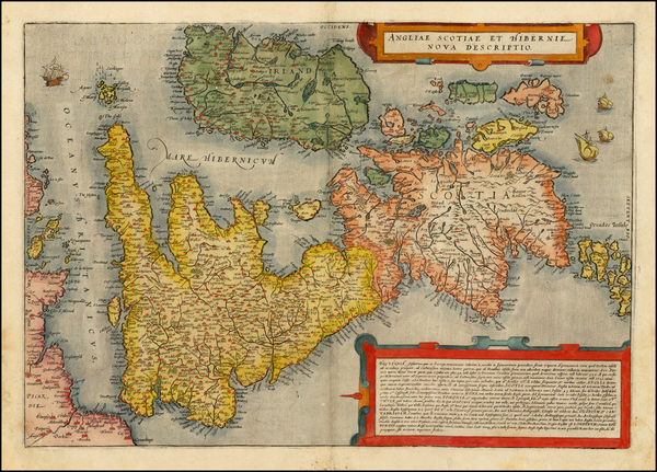 78-British Isles Map By Cornelis de Jode