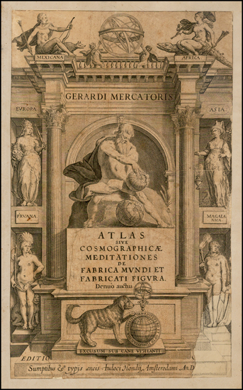 4-Title Pages and Curiosities Map By  Gerard Mercator