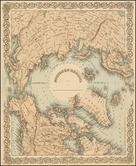 54-Polar Maps Map By G.W.  & C.B. Colton