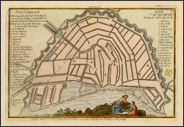 18-Netherlands Map By Nicolas de Fer