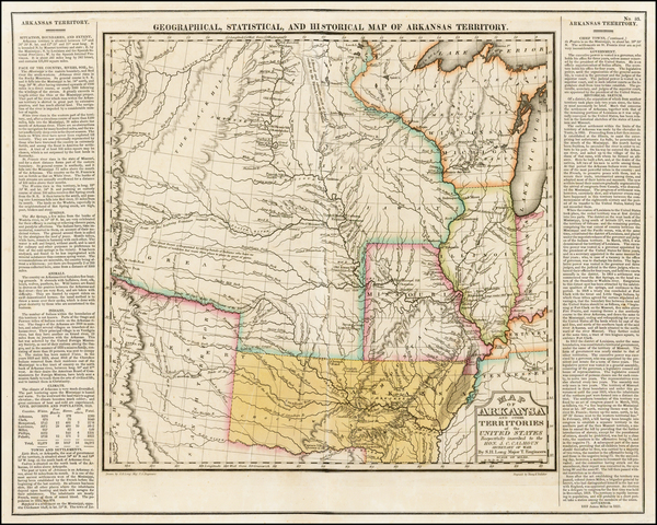 71-Texas, Midwest, Plains, Southwest and Rocky Mountains Map By Henry Charles Carey  &  Isaac 