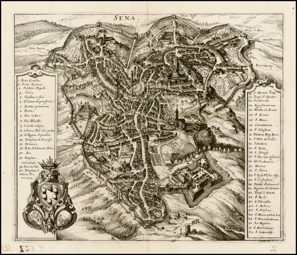 71-Italy Map By Matheus Merian