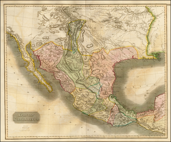 65-Texas, Plains, Southwest and Mexico Map By John Thomson