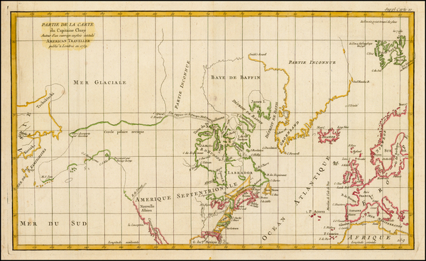 35-World, Alaska, North America and Canada Map By Denis Diderot