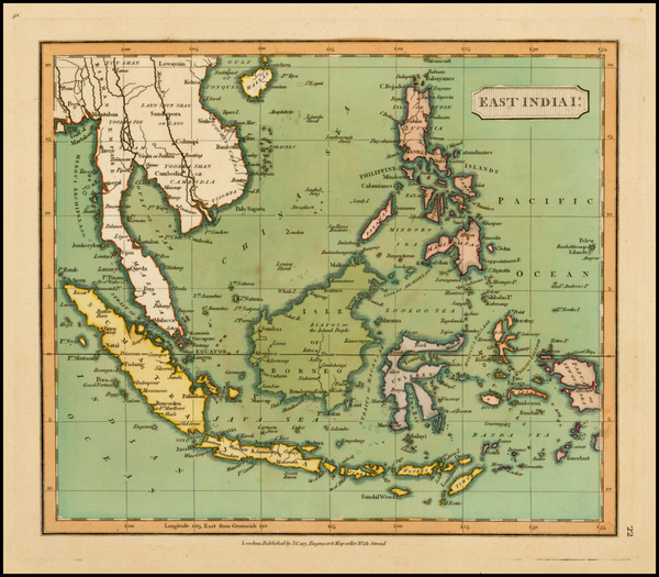 18-Southeast Asia and Philippines Map By John Cary