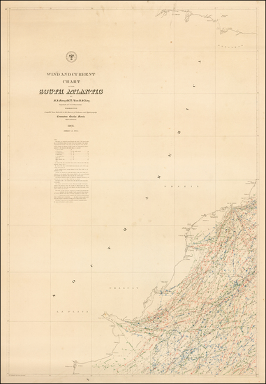 95-South America Map By Matthew Fontaine Maury