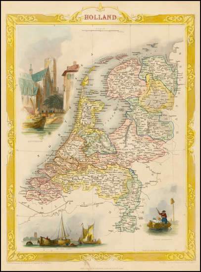 57-Netherlands Map By John Tallis