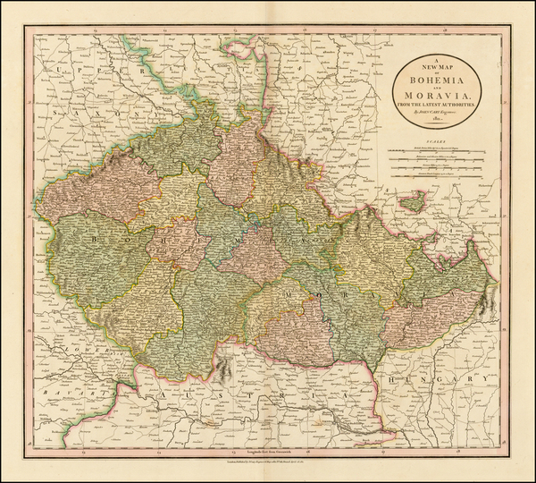 33-Czech Republic & Slovakia Map By John Cary