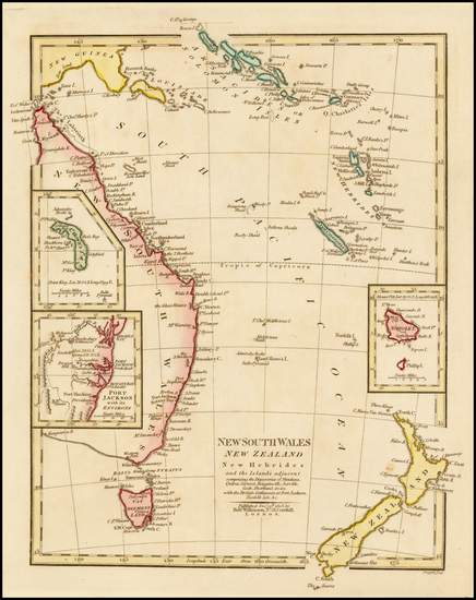 82-Australia, Oceania, New Zealand and Other Pacific Islands Map By Robert Wilkinson