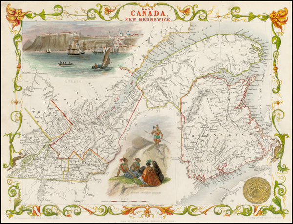 28-Canada Map By John Tallis