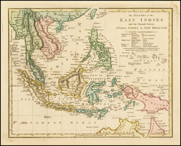 100-China, Southeast Asia and Philippines Map By Robert Wilkinson