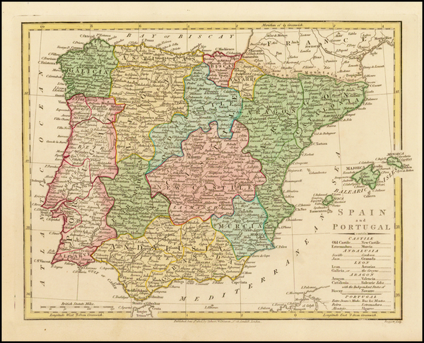 48-Spain and Portugal Map By Robert Wilkinson