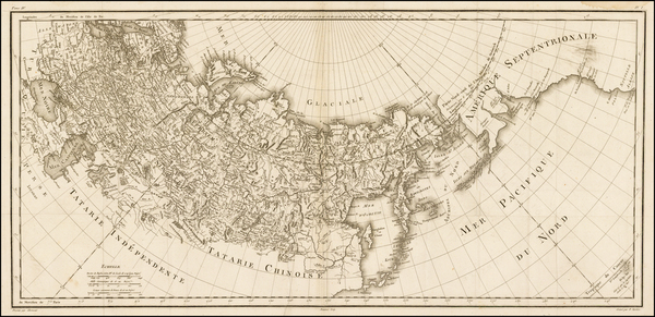 68-Alaska Map By Pierre Antoine Tardieu