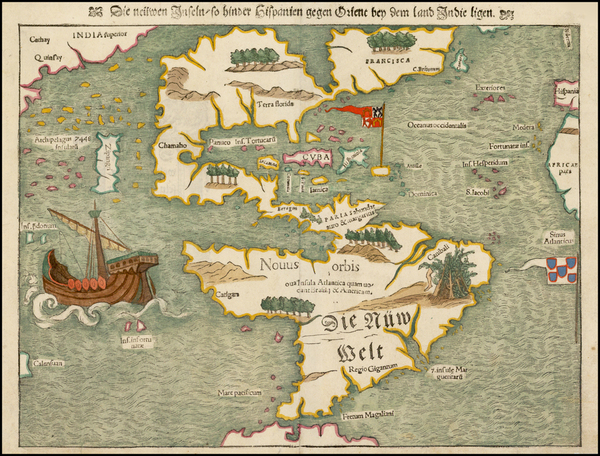 83-World, Western Hemisphere, North America, South America, Japan, Pacific and America Map By Seba