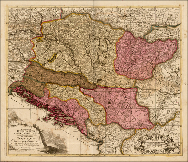 51-Hungary and Balkans Map By Peter Schenk