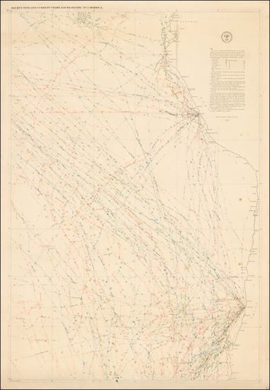 13-South America Map By Matthew Fontaine Maury