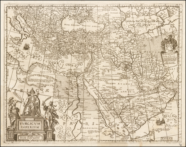 65-Central Asia & Caucasus, Middle East and Turkey & Asia Minor Map By Pietro Todeschi