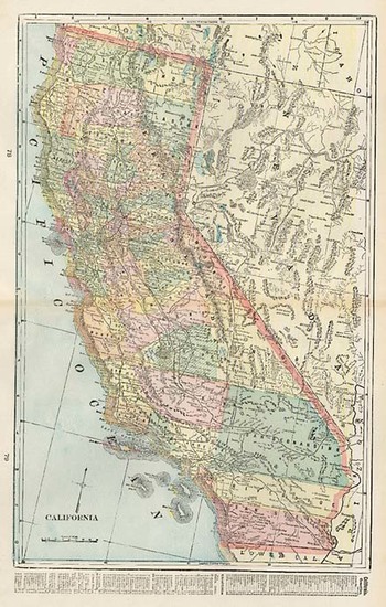 94-California Map By George F. Cram