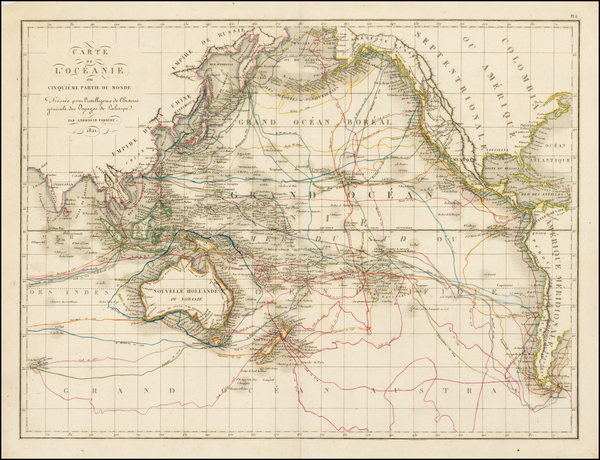 39-World, Australia & Oceania, Pacific, Oceania, Hawaii and Other Pacific Islands Map By Pierr