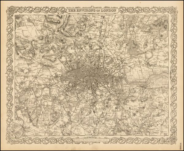 93-British Isles Map By Joseph Hutchins Colton