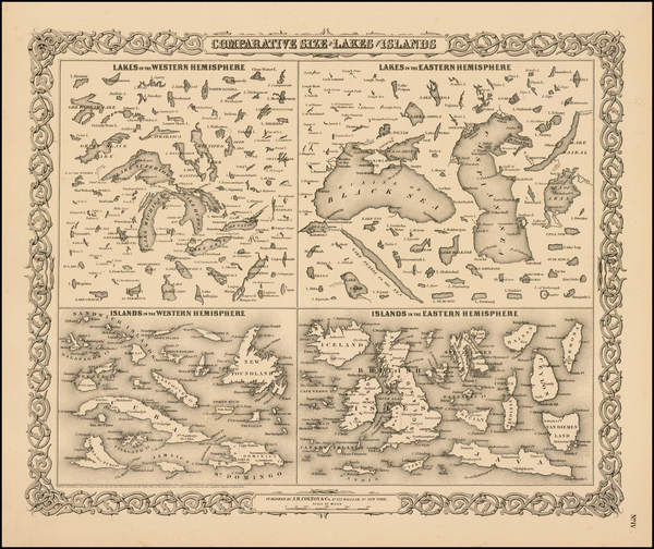 74-Midwest and Curiosities Map By G.W.  & C.B. Colton