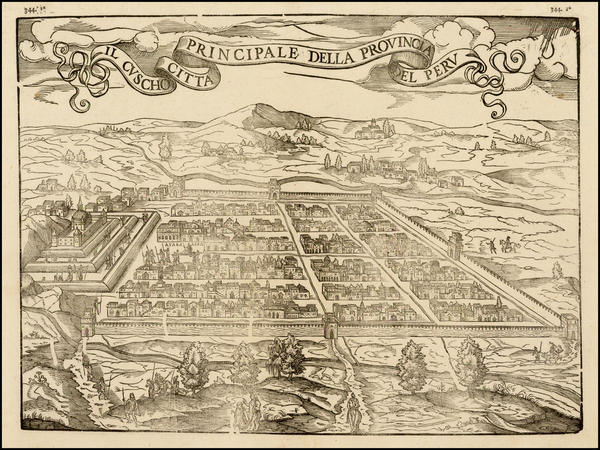 77-South America Map By Giovanni Battista Ramusio