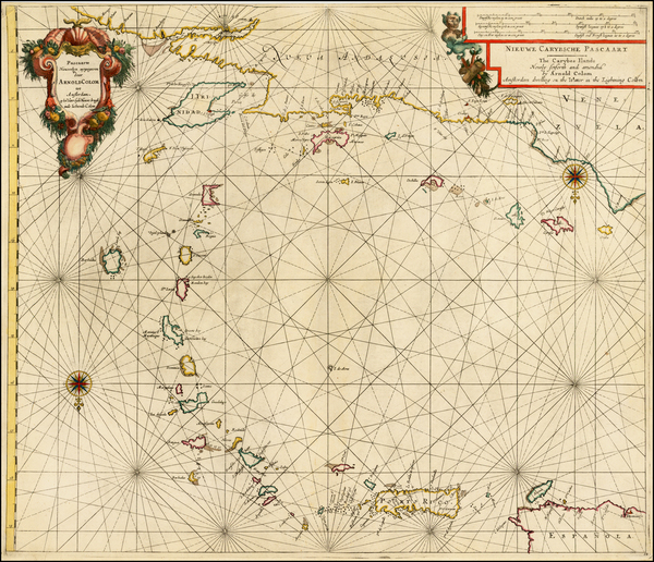 71-Caribbean and South America Map By Arnold Colom