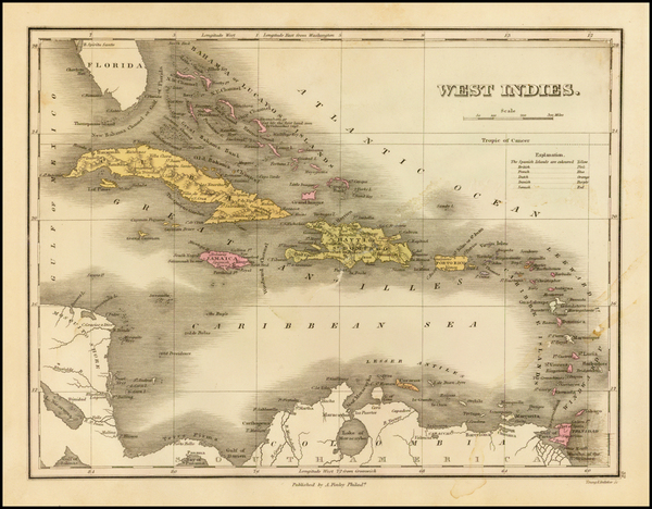 50-Caribbean Map By Anthony Finley