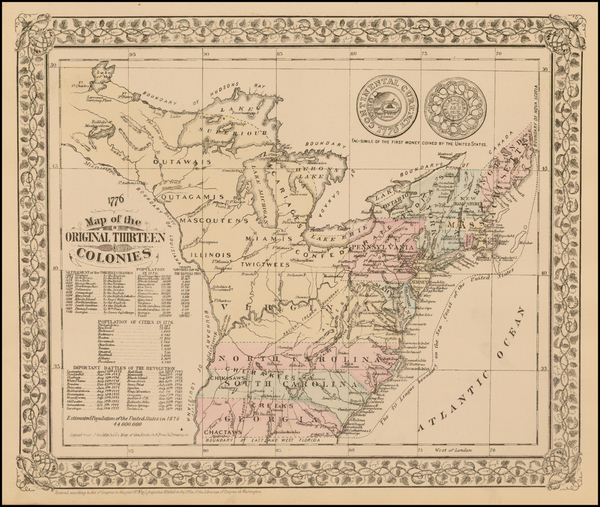 5-United States Map By Samuel Augustus Mitchell Jr.