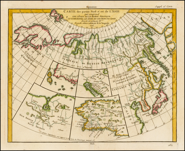 17-China, Japan, Russia in Asia and California Map By Denis Diderot