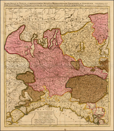 62-Switzerland, Italy and Northern Italy Map By Peter Schenk