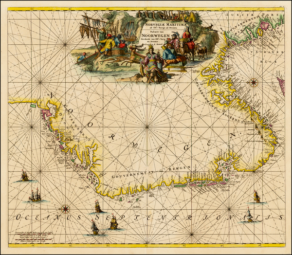 19-Norway Map By Louis Renard