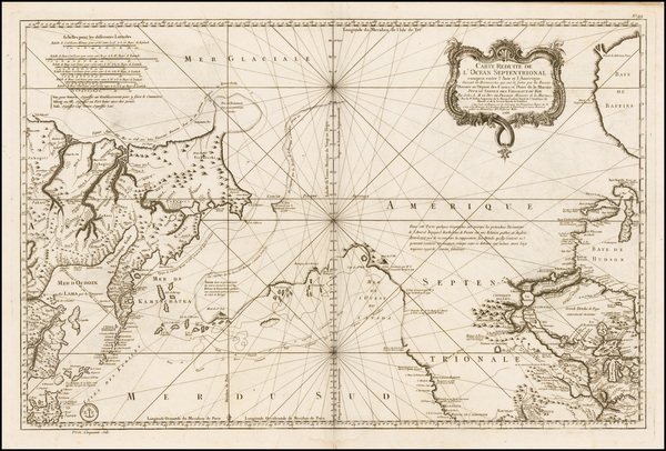 51-Polar Maps, Midwest, Alaska, Russia in Asia, California and Canada Map By Jacques Nicolas Belli