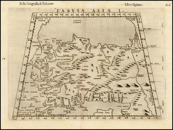 92-Turkey and Turkey & Asia Minor Map By Girolamo Ruscelli