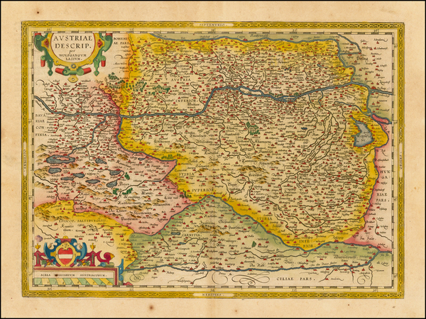 39-Austria and Balkans Map By Abraham Ortelius