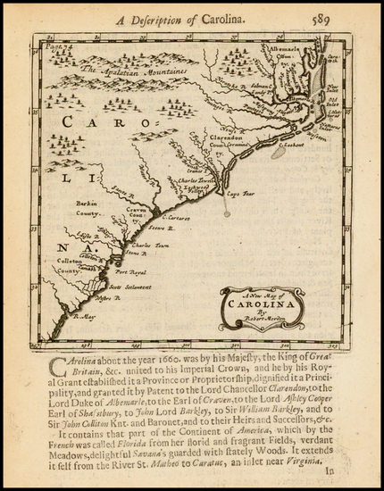 40-Southeast Map By Robert Morden