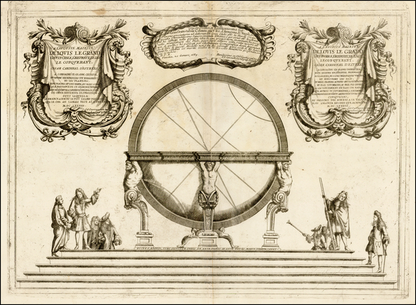 72-Celestial Maps and Curiosities Map By Vincenzo Maria Coronelli