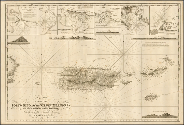 54-Caribbean Map By C W Hobbs
