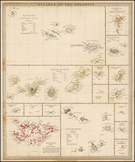 47-Atlantic Ocean, British Isles and Balearic Islands Map By SDUK