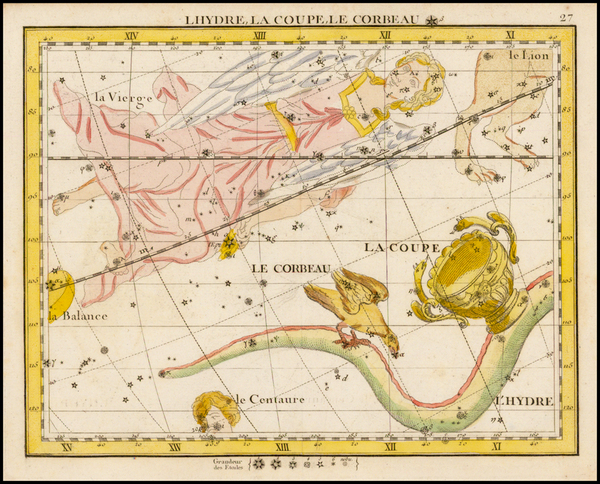 88-Celestial Maps Map By John Flamsteed / Jean Nicolas Fortin