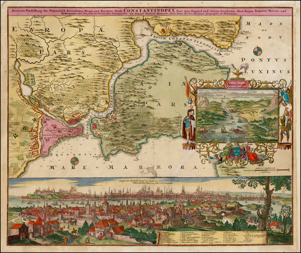 36-Turkey and Turkey & Asia Minor Map By Johann Baptist Homann