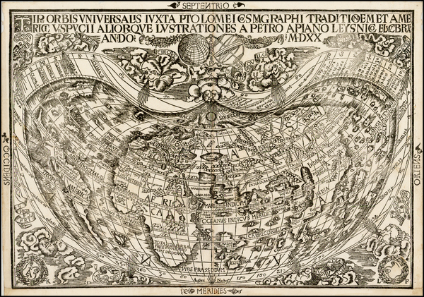 28-World and World Map By Peter Apian