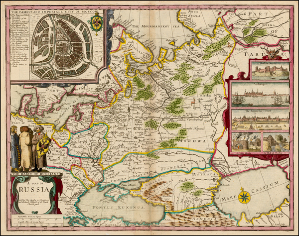 70-Russia and Ukraine Map By John Speed