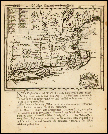 26-New England Map By Robert Morden